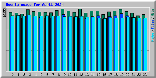 Hourly usage for April 2024