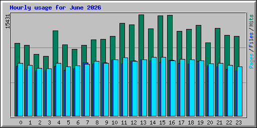 Hourly usage for June 2026